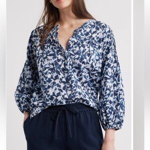 Caslon® Pintuck Pleat Top (only worn once)